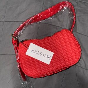 Red Vegan Leather Jules Kae purse